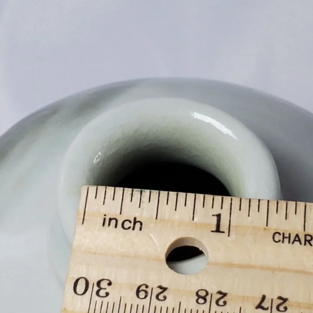 Vintage Handcrafted Bud Vase With Abstract Design Studio Art Artisan Made 5.25